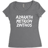Azarath Metrion Zinthos Women's Triblend Scoop T-shirt