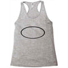 black oval Racerback Tank
