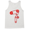 strap of the distribution of the engine Tank Top