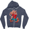 the flying spaghoofy monster Zipper Hoodie