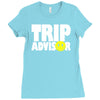 funny trip advisor Ladies Fitted T-Shirt