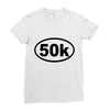 ultra 50k oval Ladies Fitted T-Shirt