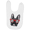 frenchie hipster Baby Bibs