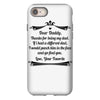 Dear Daddy, Thanks for Being my Dad Baby Boy Letter to Father iPhone 8