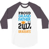 Class of 2017 Proud Grand Father Graduation 3/4 Sleeve Shirt