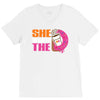 She Wants The D Dunkin Donuts V-Neck Tee