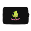 leaf me alone Laptop sleeve