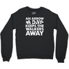 an arrow a day zombie dary Crewneck Sweatshirt