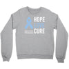 hope love cure stomach cancer awareness Crewneck Sweatshirt