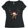 noel deer Women's Triblend Scoop T-shirt