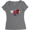 unicorn spidey Women's Triblend Scoop T-shirt