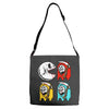 pac skull copy Adjustable Strap Totes