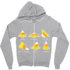 candy corn are triangles Zipper Hoodie