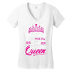 Celebrating With the 3rd Birthday Queen Women's V-Neck T-Shirt