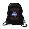 santa christmas Drawstring Bags