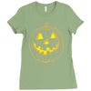jack o' lantern Ladies Fitted T-Shirt