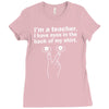 eyes in the back of my shirt Ladies Fitted T-Shirt