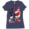 Team 10 America New Design Ladies Fitted T-Shirt