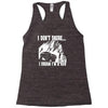 i dont snore i dream i`m a 4 x 4 Racerback Tank