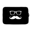 mustache glasses nerd Laptop sleeve