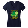 not late Women's V-Neck T-Shirt