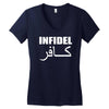military army infidel Women's V-Neck T-Shirt