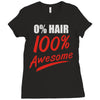 zero hair 100 awesome Ladies Fitted T-Shirt