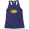 kylo stabbed first Racerback Tank