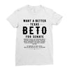 want a better texas black Ladies Fitted T-Shirt
