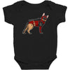 dead shepherd Baby Bodysuit