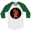 Goku Silhouette 3/4 Sleeve Shirt