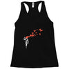 banksy headshot butterfly Racerback Tank