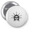 evil skull face Pin-back button
