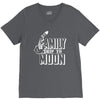 Family Trip To Moon V-Neck Tee