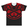 red skull logo avengers marvel comics gift All Over Men's T-shirt