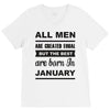 all men are created equal january V-Neck Tee