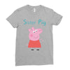peppa pig sister pig Ladies Fitted T-Shirt