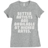freelance artist advertising Ladies Fitted T-Shirt