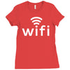 wifi Ladies Fitted T-Shirt