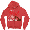 Just A Girl In Love With Her Heavy Equipment Operator Zipper Hoodie