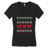 cow christmas Women's V-Neck T-Shirt