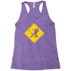 ninja crossing sign Racerback Tank
