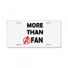 Avengers More Than A Fan License Plate