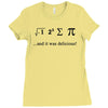 i ate sum pi t shirt s m l xl 2xl 3xl funny nerdy geeky college awesom Ladies Fitted T-Shirt
