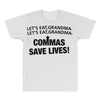 commas save lives All Over Men's T-shirt