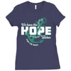 We Have This Hope As An Anchor For The Soul Ladies Fitted T-Shirt