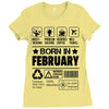 Born In February Ladies Fitted T-Shirt