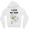 i love when my wife lets me buy another bike Zipper Hoodie