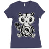 panda (3) Ladies Fitted T-Shirt