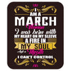 i am a march women Mousepad